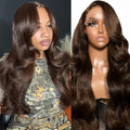 30 36 Inch Chocolate Brown Human Hair Wigs 13x4 13x6 Body Wave Lace Front Wigs Human Hair Pre plucked Brazilian Remy Hair Wig