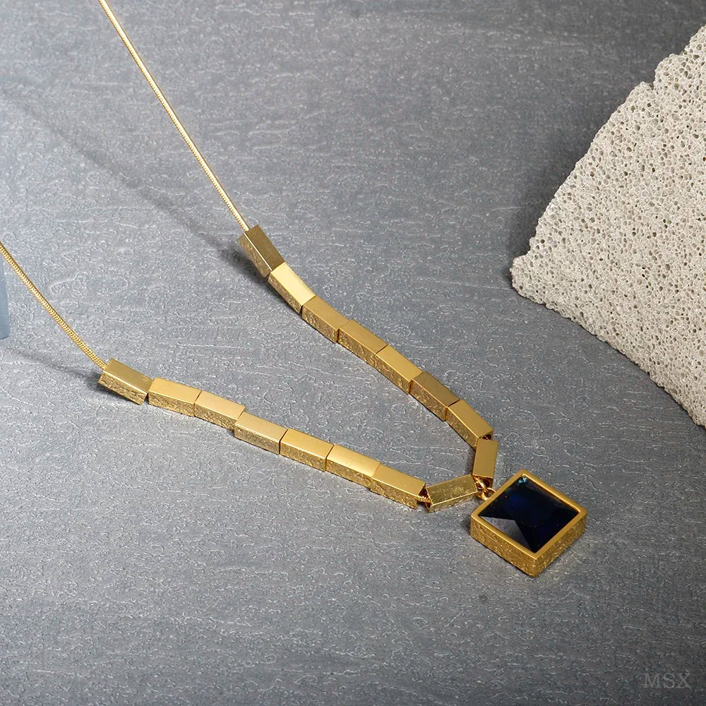 Delicate Stainless Steel Pendant Necklace