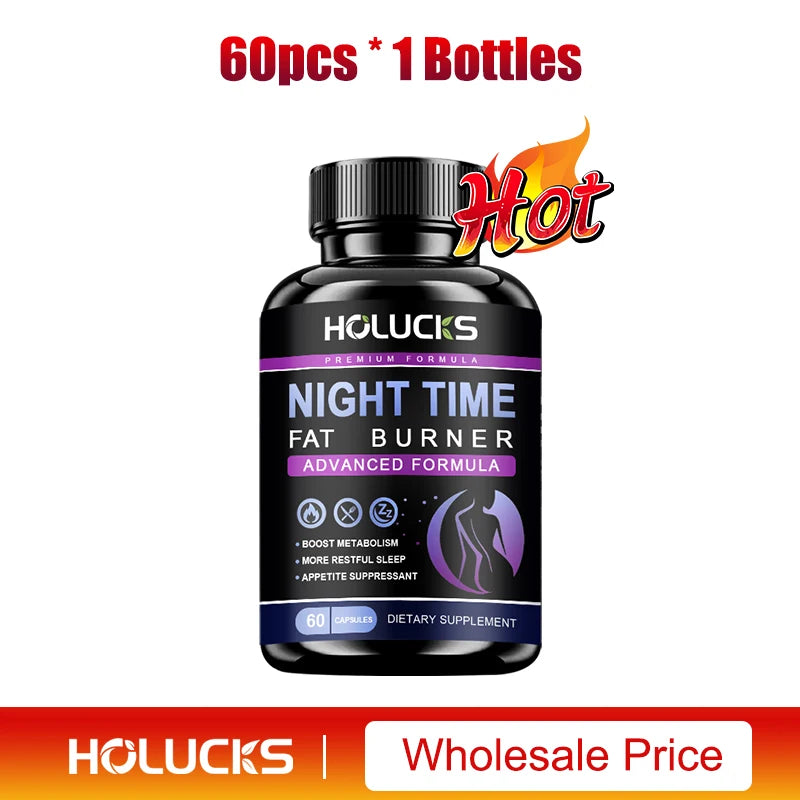 Extra Strength Night Fat Burner, Promote Fast Sleep Onset, Boosts Metabolism & Balances Cortisol, Reduce Nighttime Cravings