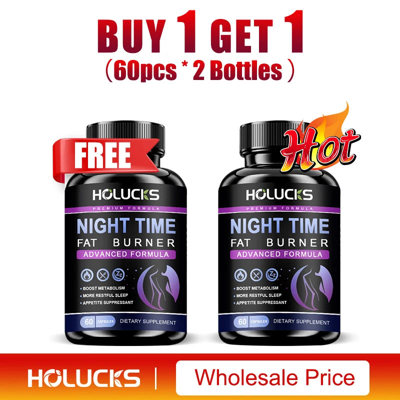 Extra Strength Night Fat Burner, Promote Fast Sleep Onset, Boosts Metabolism & Balances Cortisol, Reduce Nighttime Cravings