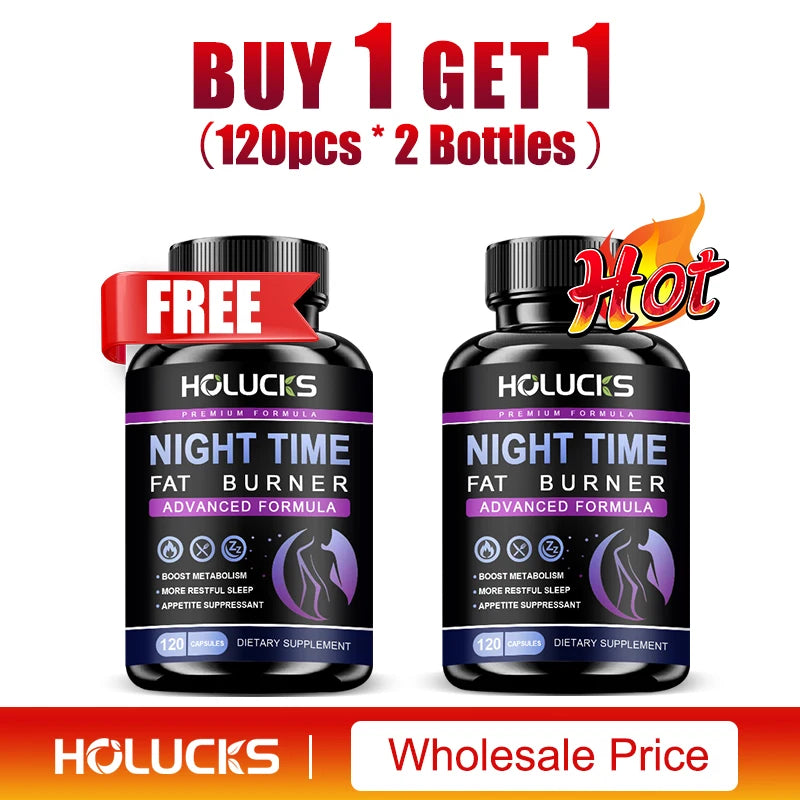 Extra Strength Night Fat Burner, Promote Fast Sleep Onset, Boosts Metabolism & Balances Cortisol, Reduce Nighttime Cravings