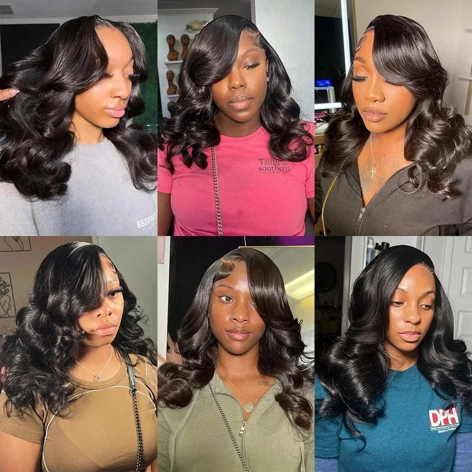 Lafino Body Wave Lace Front Wig 13x6 13x4 Loose Body Wave 5x5 Hd Lace Closure Wig 4x4 Closure Human Hair Wig Short Bob Human Wig