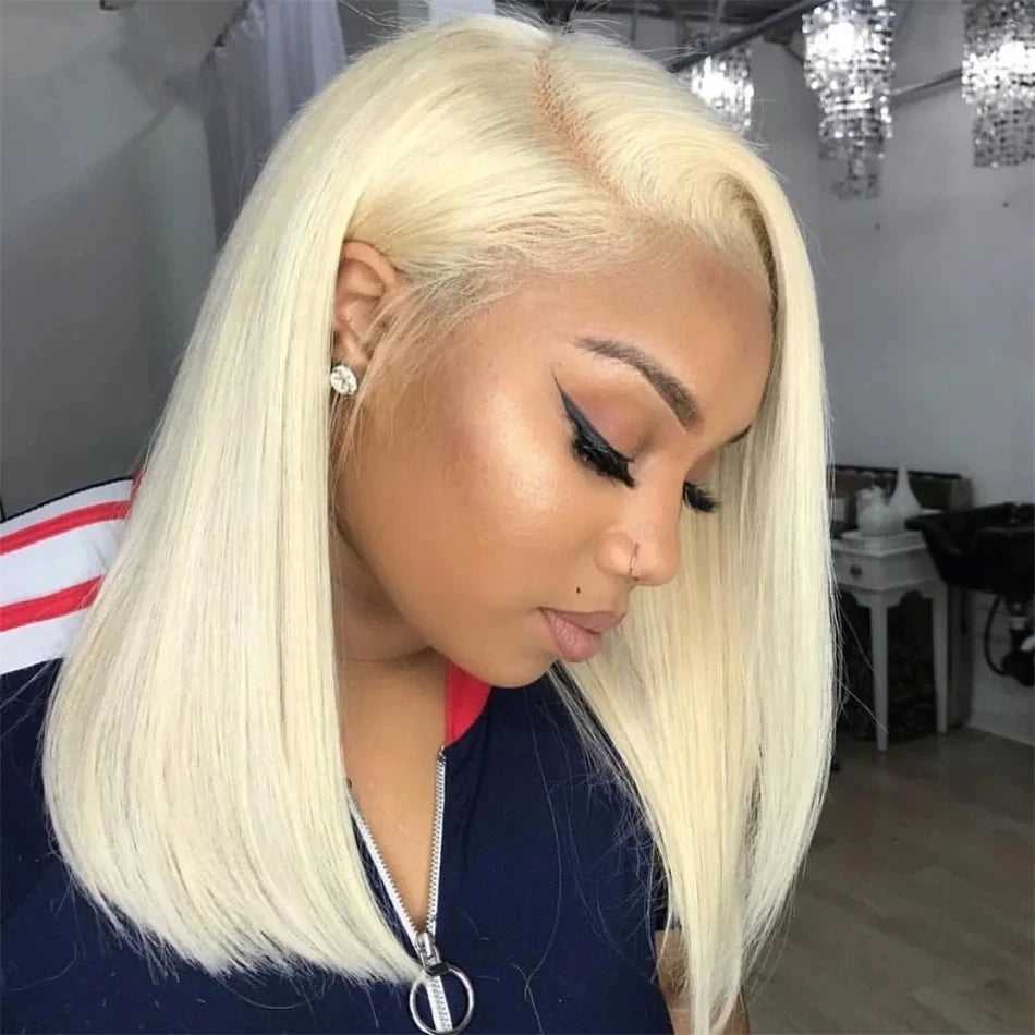 Glueless 99J Burgundy bob wigs 6x6 HD Lace Front wigs human hair 180% Pre Plucked Straight short bob human Hair Wigs For Women
