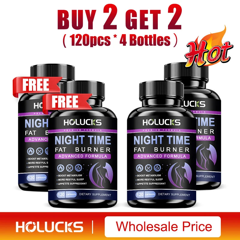 Extra Strength Night Fat Burner, Promote Fast Sleep Onset, Boosts Metabolism & Balances Cortisol, Reduce Nighttime Cravings