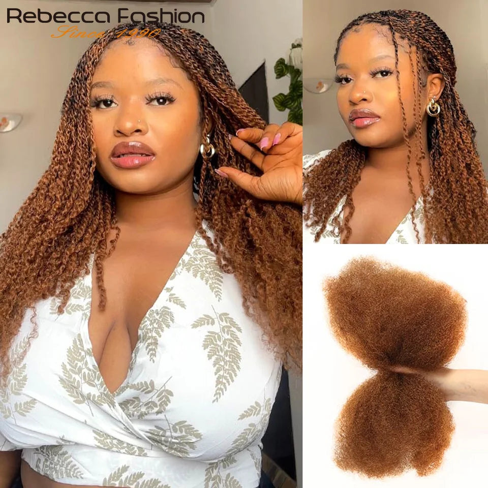 Brazilian Afro kinky Bulk Human Hair For Braiding Remy Hair Bundle QVR Remy Bulk Hair No Attachment Peruvian Afro Kinky Bulk