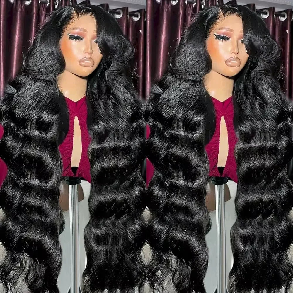 30 40 46 Inch Body Wave 13x6 Hd Lace Frontal Wig Brazilian Human Hair Wigs 250 Density Lace Front Human Hair Wig For Black Women