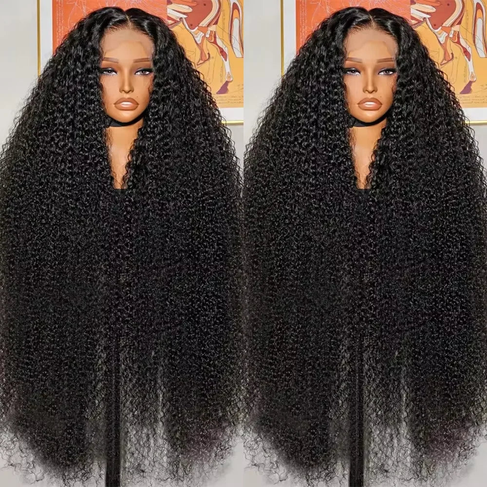 250 Density 13x6 Hd Lace Frontal Wig Human Hair Kinky Curly Wigs Human Hair 30 40Inch Brazilian Loose Deep Wave Lace Front Wig