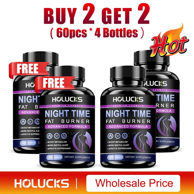 Extra Strength Night Fat Burner, Promote Fast Sleep Onset, Boosts Metabolism & Balances Cortisol, Reduce Nighttime Cravings