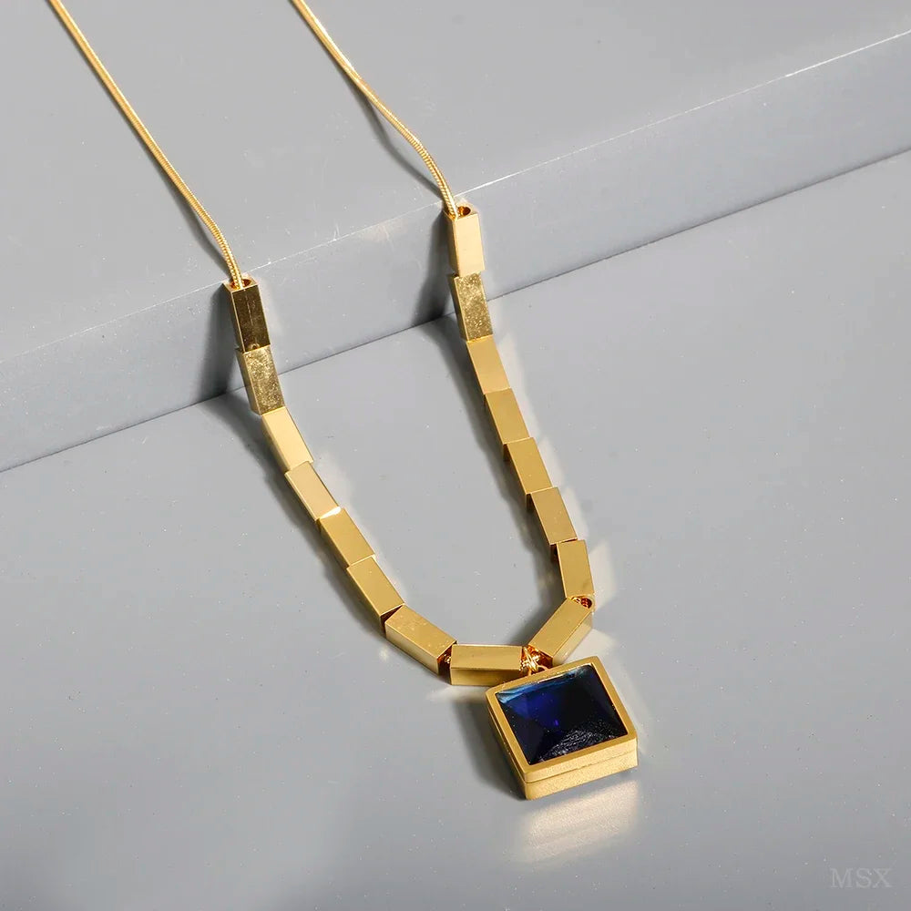 Delicate Stainless Steel Pendant Necklace