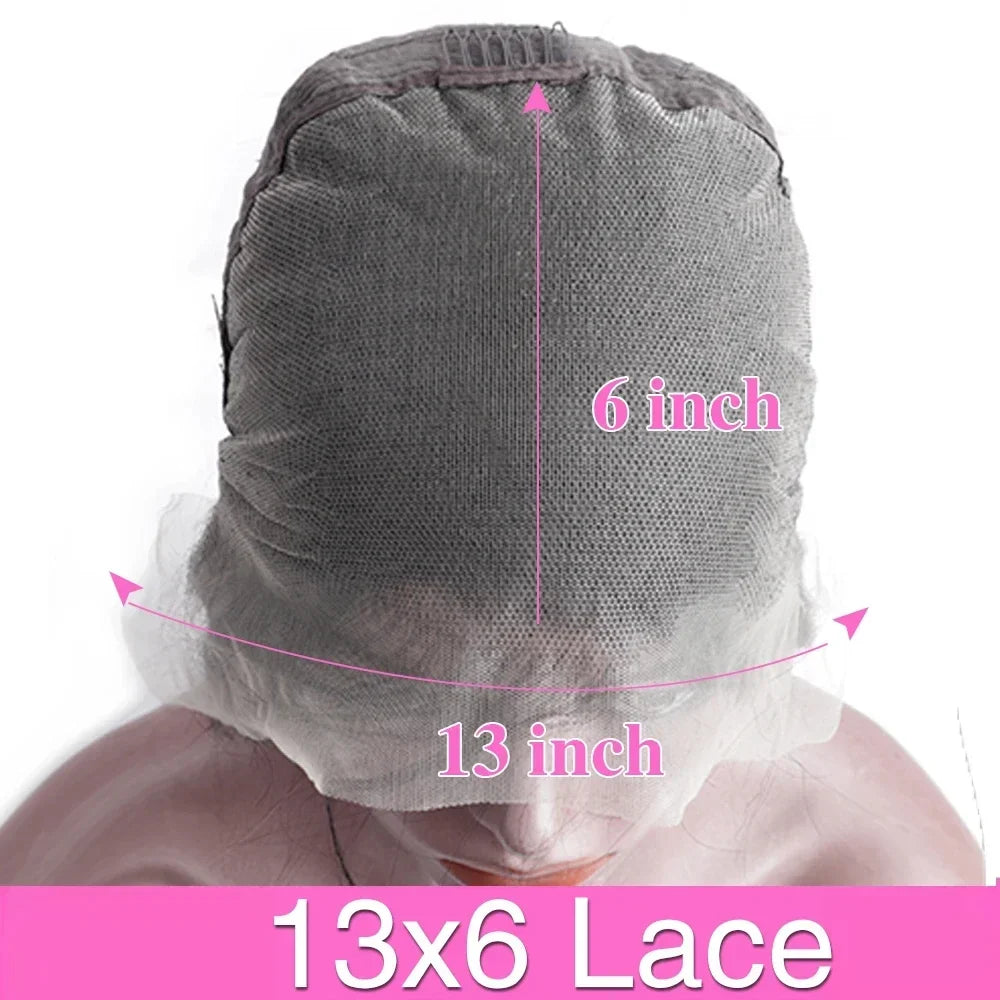 13x6 HD Chocolate Brown Bone Straight Lace Front Wig  36 Inch Lace Frontal Wig Human Hair Pre Plucked #4 Colored Human Hair Wig