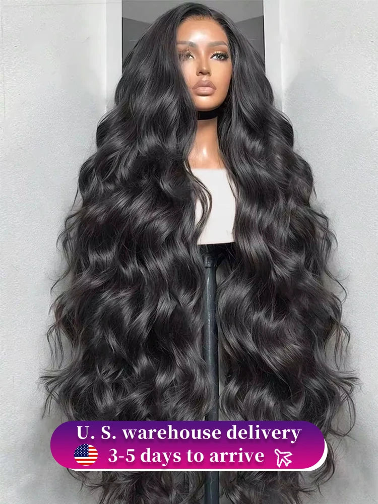 30 40 46 Inch Body Wave 13x6 Hd Lace Frontal Wig Brazilian Human Hair Wigs 250 Density Lace Front Human Hair Wig For Black Women