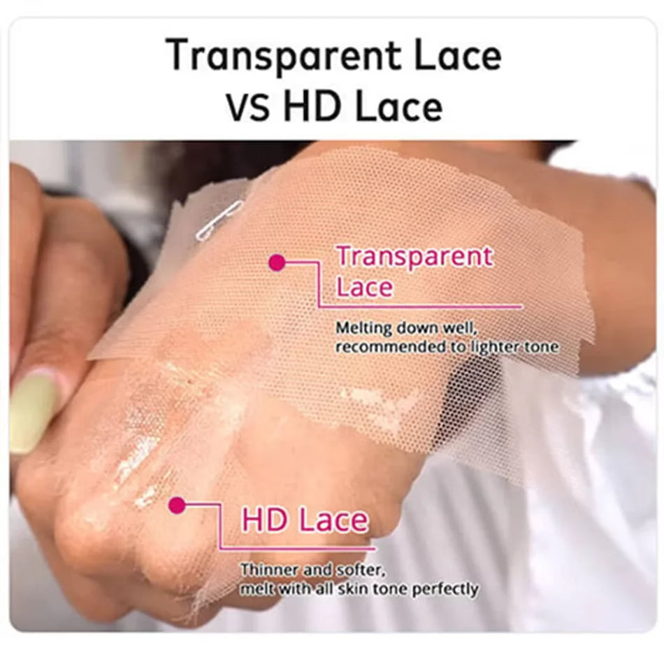 Ginger Colored 13x6 HD Transparent Lace Front Human Hair Wigs Indian Straight Human Hair Frontal Wigs For Women