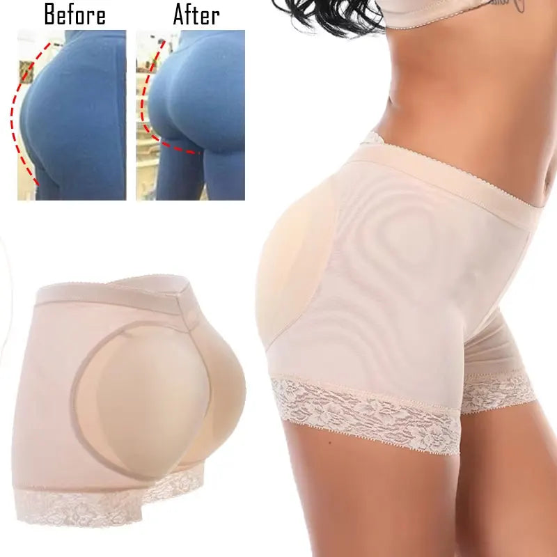 Booty Hip Padded Push Up Panties Butt Lifter Shapers Fake Ass Buttocks Hip Pads Invisible Body Shaper Briefs Slimming Underwear